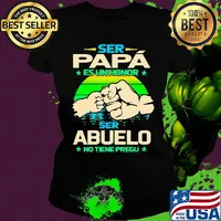Ser papa es un honor ser abuelo no tiene pregu stars vintage retro s Ladies tee