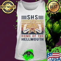 SHS home of the hellmouth fire in buffy we trust vintage retro s Tank top