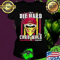 Skull i'm a die hard fan st. louis cardinals your approval is not required american flag independence day s Ladies tee