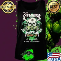 Skull the offspring 2020 pandemic covid-19 in case of emergency wear this shirt and use it as a facemask s Tank top