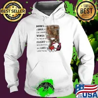 Snoopy books give a soul to the universe wings to the mind flight to the imagination and life to everything s Hoodie