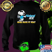 Snoopy natural ice beer never broke my heart s Sweater