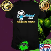 Snoopy natural ice beer never broke my heart shirt