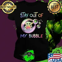 Star wars baby yoda hug frito lay stay out of my bubble covid-19 s Ladies tee