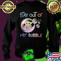 Star wars baby yoda hug frito lay stay out of my bubble covid-19 s Sweater