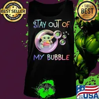 Star wars baby yoda hug frito lay stay out of my bubble covid-19 s Tank top