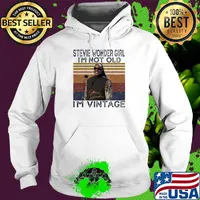 Stevie wonder girl i'm not old i'm vintage retro signature s Hoodie