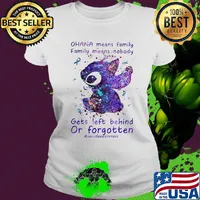 Stitch ohana means family cancer awareness s Ladies tee