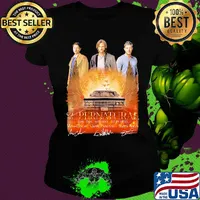 Supernatural 2005 2020 15 seasons 327 episodes misha collins jared padalecki jensen ackles signatures s Ladies tee