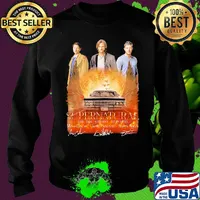Supernatural 2005 2020 15 seasons 327 episodes misha collins jared padalecki jensen ackles signatures s Sweater