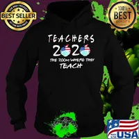 Teachers 2020 the zoom where they teach apple mask american flag independence day s Hoodie