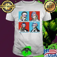 Teddy boozedevelt ben drankin abe drinkin george sloshington American flag veteran Independence day shirt