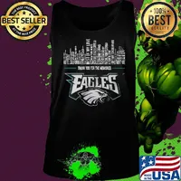 Thank you for the memories philadelphia eagles football logo s Tank top