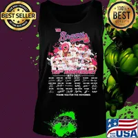 The atlanta braves baseball 150th anniversary 1871 2021 thank you for the memories signatures s Tank top