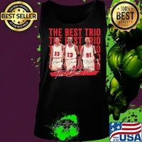 The best trio pippen bulls michael jordan and rodman basketball players signatures s Tank top