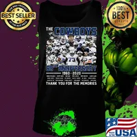 The dallas cowboys 60th anniversary 1960 2020 thank you for the memories stars s Tank top