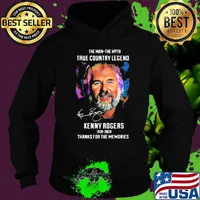 The man the myth true country legend kenny rogers 1938 2020 thanks for the memories signature s Hoodie