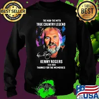 The man the myth true country legend kenny rogers 1938 2020 thanks for the memories signature s Sweater