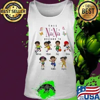 This Nana Grandma Belongs To Personalized Mom, Mama, Gigi, Mimi, Nini, Gaga, Yaya, Honey s Tank top