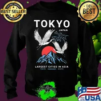 Tokyo Japan Largest Cities In Asia Tokyo Nagasaki Kyoto Shirt Sweater