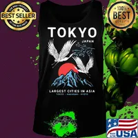 Tokyo Japan Largest Cities In Asia Tokyo Nagasaki Kyoto Shirt Tank top
