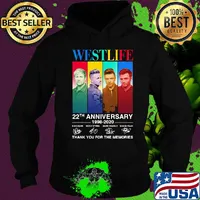 Westlife 22th anniversary 1998 2020 thank you for the memories signatures s Hoodie