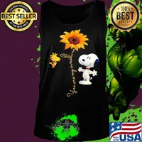 You are my sunshine snoopy and woodstock sunflower s Tank top