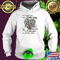 You Came To Say Hello Today I Whispered I Miss You As You Flew Away Dragonfly Heart Shape Tree Of Life Shirt Hoodie
