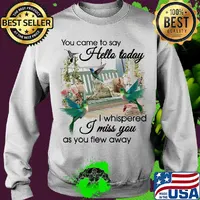 You Came To Say Hello Today I Whispered I Miss You As You Flew Away Hummingbird Porch Garden View Memory Shirt Sweater