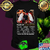 04 years of lucifer 2016 2020 5 seasons 83episodes thank you for the memories signatures shirt