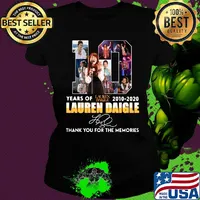 10 years of 2010 2020 lauren daigle thank you for the memories signature s Ladies tee