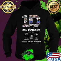 10 years of one direction 2010 2020 thank you for the memories signatures s Hoodie