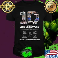 10 years of one direction 2010 2020 thank you for the memories signatures shirt