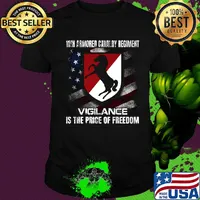 11th armored cavalry regiment vigilance is the price of freedom american flag independence day shirt