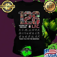 128 years of 1892 2020 liverpool football club players signatures s Ladies tee