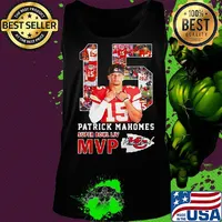 15 patrick mahomes super bowl liv mvp kansas city chiefs football signature s Tank top