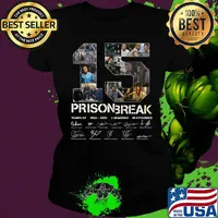 15 years of 2005-2020 5 season prison break signature s Ladies tee