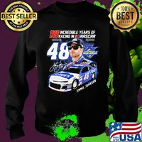 19 incredible years of racing in nascar 48 jimmie johnson car signature s Sweater