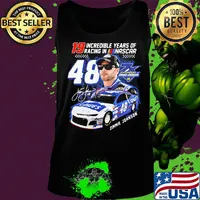 19 incredible years of racing in nascar 48 jimmie johnson car signature s Tank top