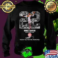 22 Vince Carter 2018-2020 Atlanta Hawks thank you for the memories signature s Sweater