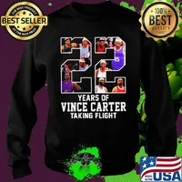 22 year of carter taking flight atlanta basketball legend vince #15 fan s Sweater
