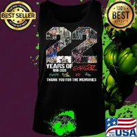 22 years of 1998 2020 gorillaz thank you for the memories signatures s Tank top
