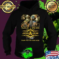 22 years of 1998-2020 Jason Aldean thank you for your music signature s Hoodie