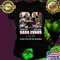 23 years of 1997 2020 sara evans thank you for the memories signature s Ladies tee