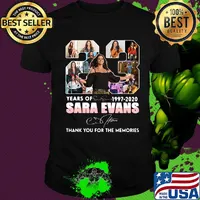 23 years of 1997 2020 sara evans thank you for the memories signature shirt