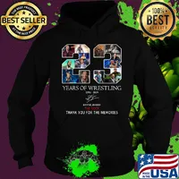 23 years of wrestling 1996 2019 dwayne johnson the rock thank you for the memories signature s Hoodie