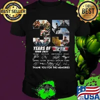 35 years of 1986 2021 top thank you for the memories signatures shirt