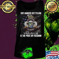 3rd ranger battalion vigilance is the price of freedom american flag independence day s Tank top