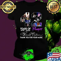 42 years of 1978 2020 frince thank you for the memories signature s Ladies tee
