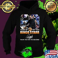 63 years of 1957 2020 ringo starr thank you for the memories signature s Hoodie